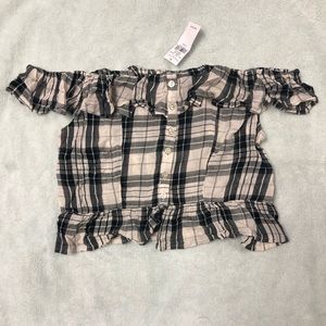 NWT American Eagle off the shoulder crop top